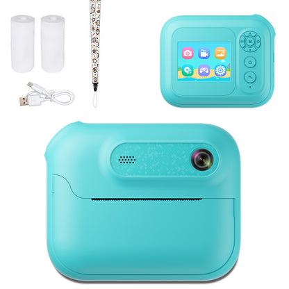 Kids Multi-Functional Camera Toy - Instant B&W Printing & Creative Stickers(blue) - Image 3