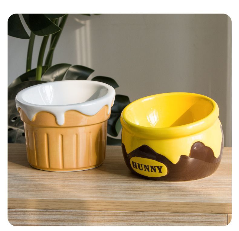Premium Elevated Pet Bowl with Ergonomic 15° Tilt & Large Capacity(Honeypot) - Image 2
