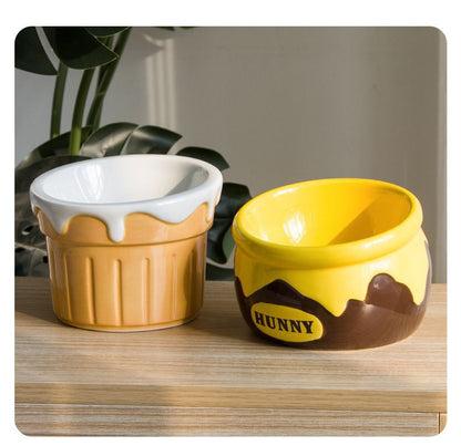 Premium Elevated Pet Bowl with Ergonomic 15° Tilt & Large Capacity(ice-cream cone) - Image 2
