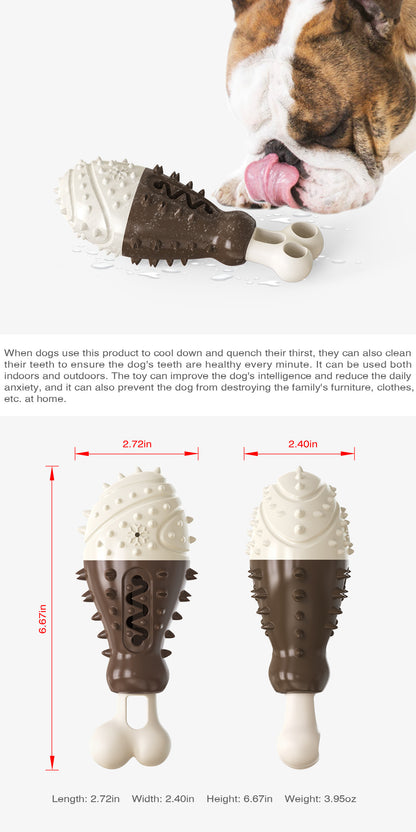 Multifunctional Dog Toy with Cooling, Dental Care & Floating Features(Chocolate color) - Image 4