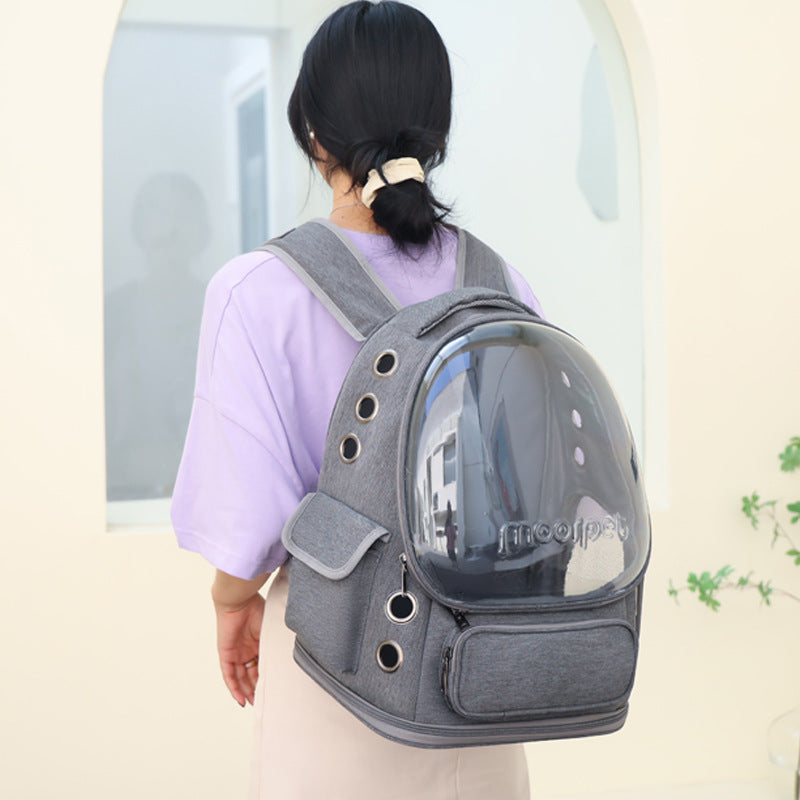 Spacious Pet Carrier with Ventilation System & Water-Resistant Design(blue) - Image 2