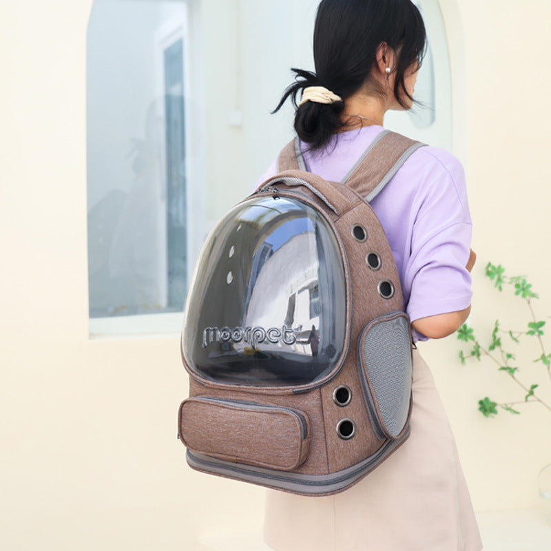Spacious Pet Carrier with Ventilation System & Water-Resistant Design(black) - Image 3
