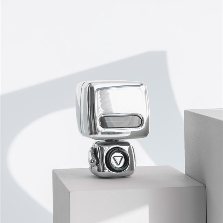 Mini Robot Style Bluetooth Speaker - Portable, 8-9 Hr Playtime, Built-in Mic & Lanyard(White) - Image 2