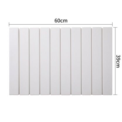 Collapsible Diatom Mud Bath Mat - Quick Dry, Non-Slip, Odor-Free Absorbent Pad(white)