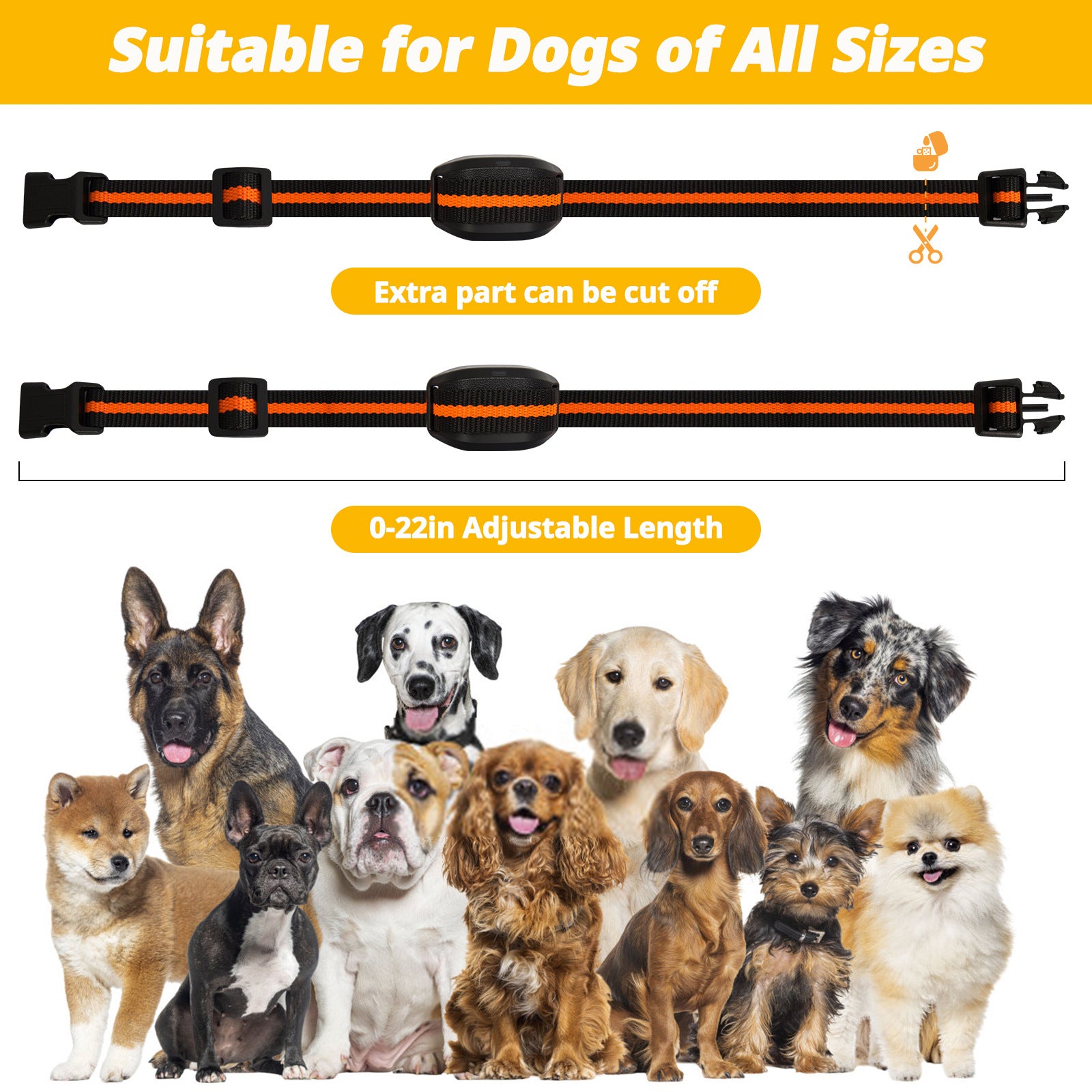 Ultra-Small & Lightweight Dog Training Collar with Remote - 3 Modes, Adjustable Levels, Fits All Sizes(black) - Image 5