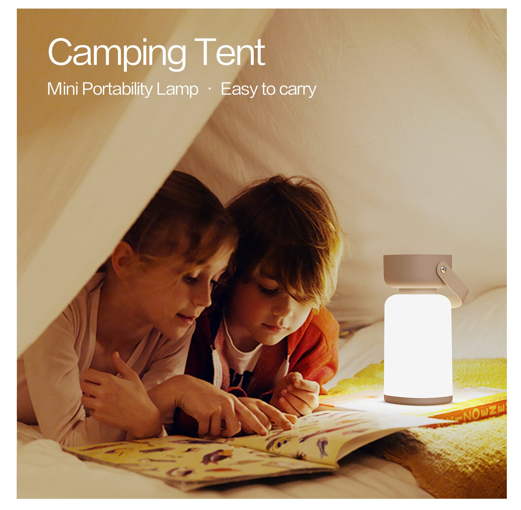 Portable LED Outdoor Camping Lantern - USB Rechargeable, 1200mAh Battery, Emergency Light(blue) - Image 3