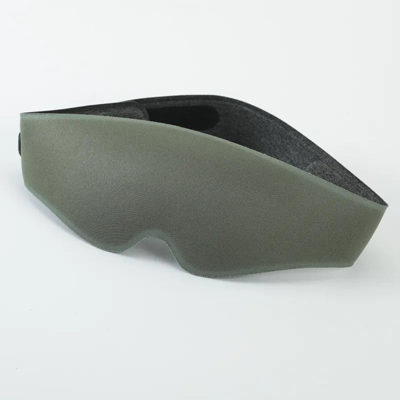 2pcs 3D Contour Blackout Sleep Mask - Ergonomic Eye Mask, Provides Total Darkness and Comfortable Sleep, Adjustable Strap(Military green)