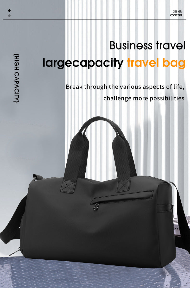 Large Capacity Travel Duffel Bag with Shoe Compartment & Wet Pocket - Multi-Purpose Gym & Weekend Bag(Green) - Image 2