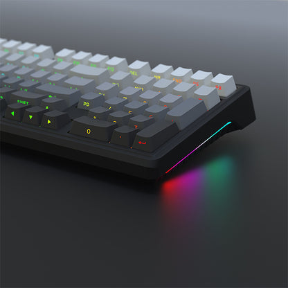 Tri-Mode RGB Mechanical Gaming Keyboard - 102-Key, Hot-Swappable, 4000mAh Battery, 5-Layer Sound Dampening(Midnight on black) - Image 3