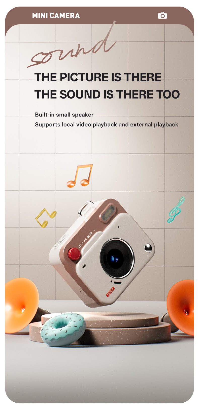 Mini Retro Keychain Camera - 48MP Photos, 1080P HD Video with Built-in Filters & Flash(red) - Image 7