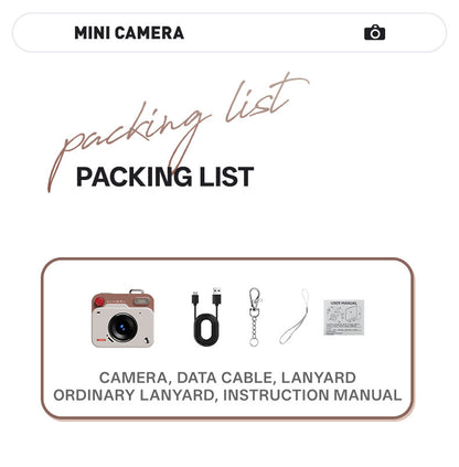 Mini Retro Keychain Camera - 48MP Photos, 1080P HD Video with Built-in Filters & Flash(red) - Image 8