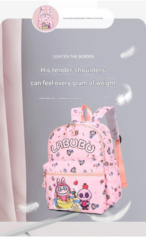 Kids Cartoon Character 3-Piece Backpack Set - Lightweight School Bag with Lunch Bag & Pencil Case(Light blue) - Image 2