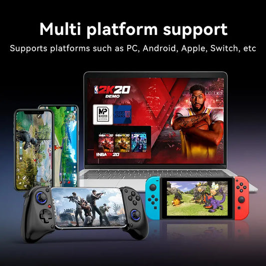 Multi-Platform Telescopic Gaming Controller - Hall Triggers, Esports 3D Joysticks & Macro Programming(black With radiator) - Image 3