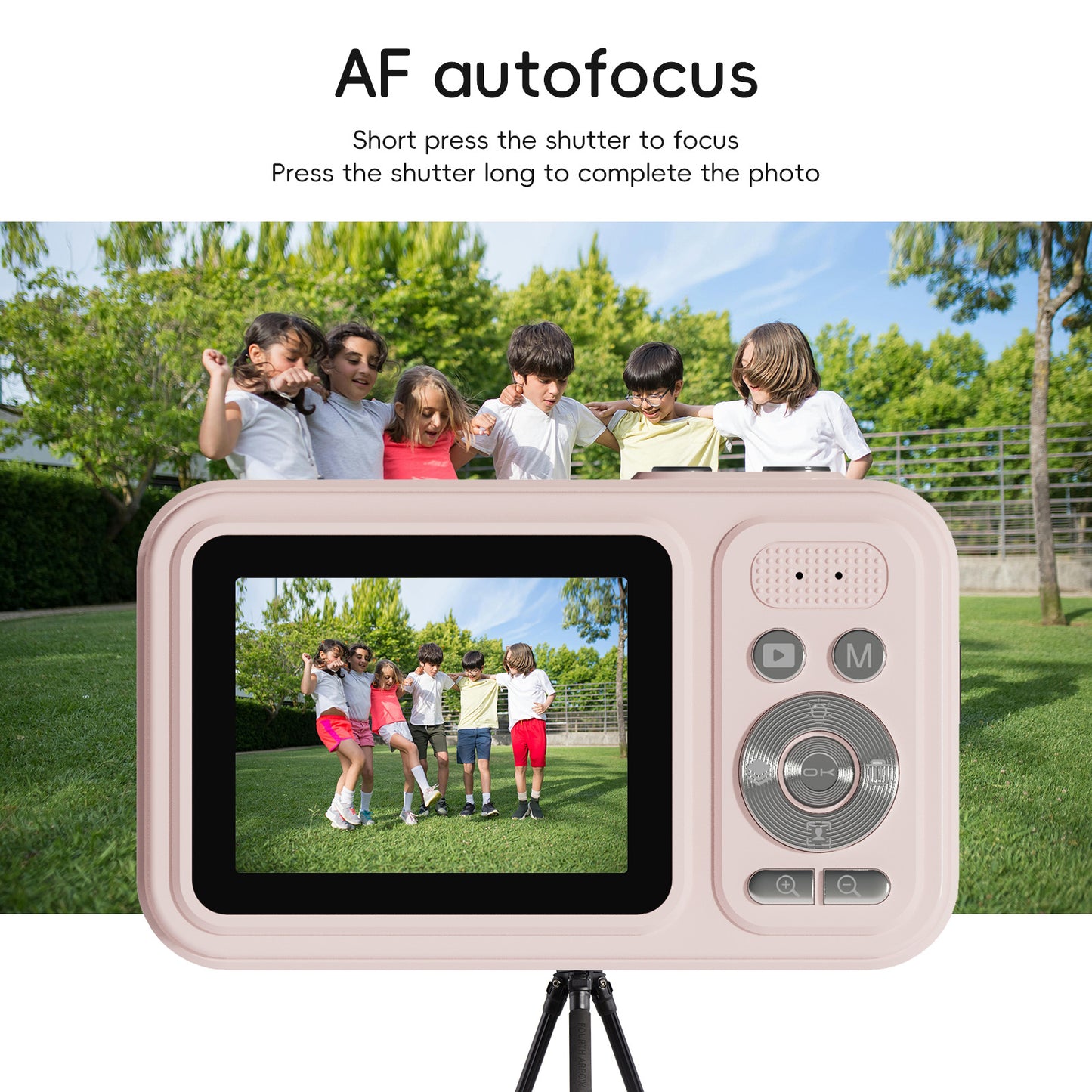 48MP Digital Camera with 16x Zoom & AF Autofocus - Full HD Vlogging Camera for Beginners & Kids(White) - Image 2