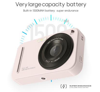 48MP Digital Camera with 16x Zoom & AF Autofocus - Full HD Vlogging Camera for Beginners & Kids(Green) - Image 6