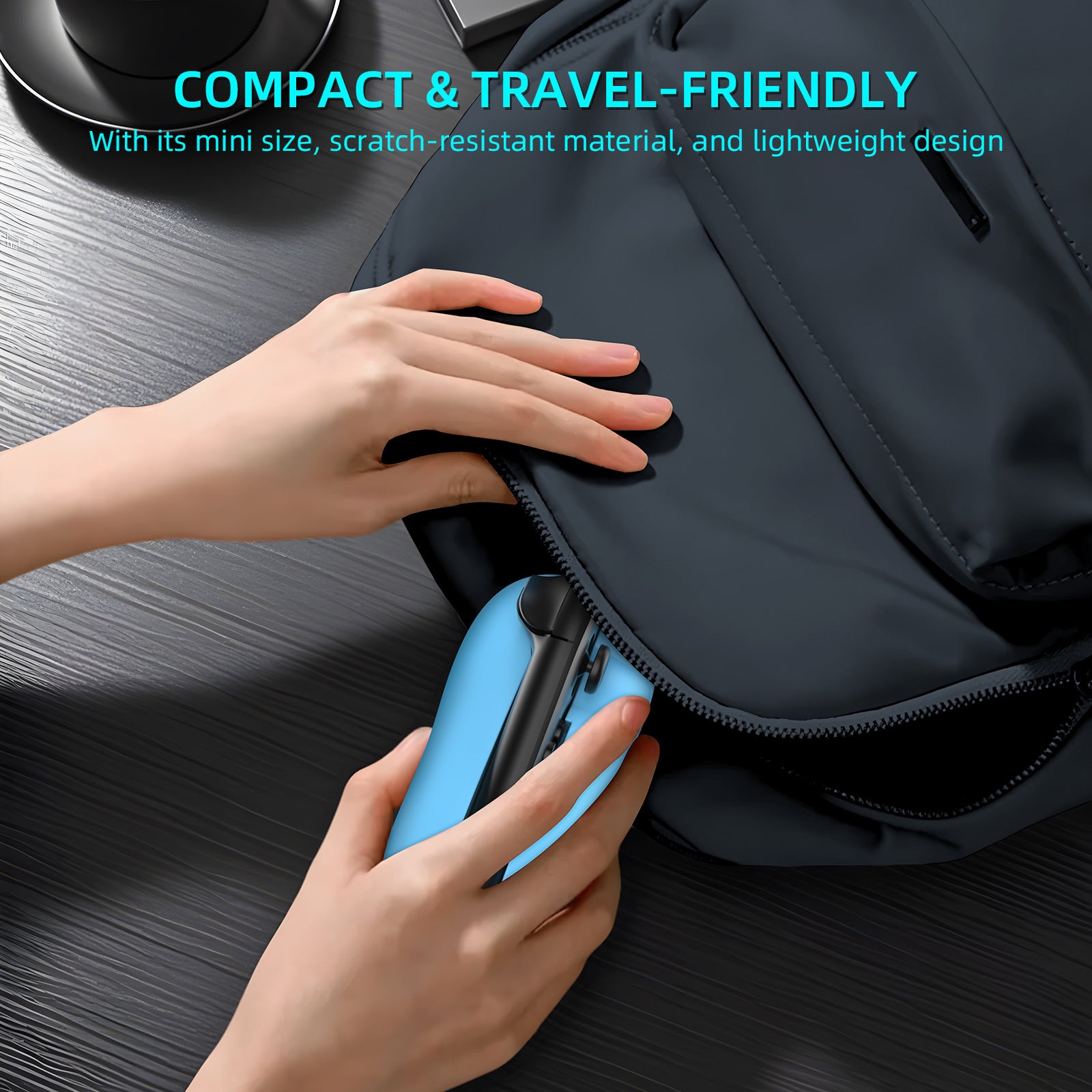 Ergonomic Mouse Grip for Nintendo Switch Joy-Con - 2-Pack Controller Holder (black) - Image 7