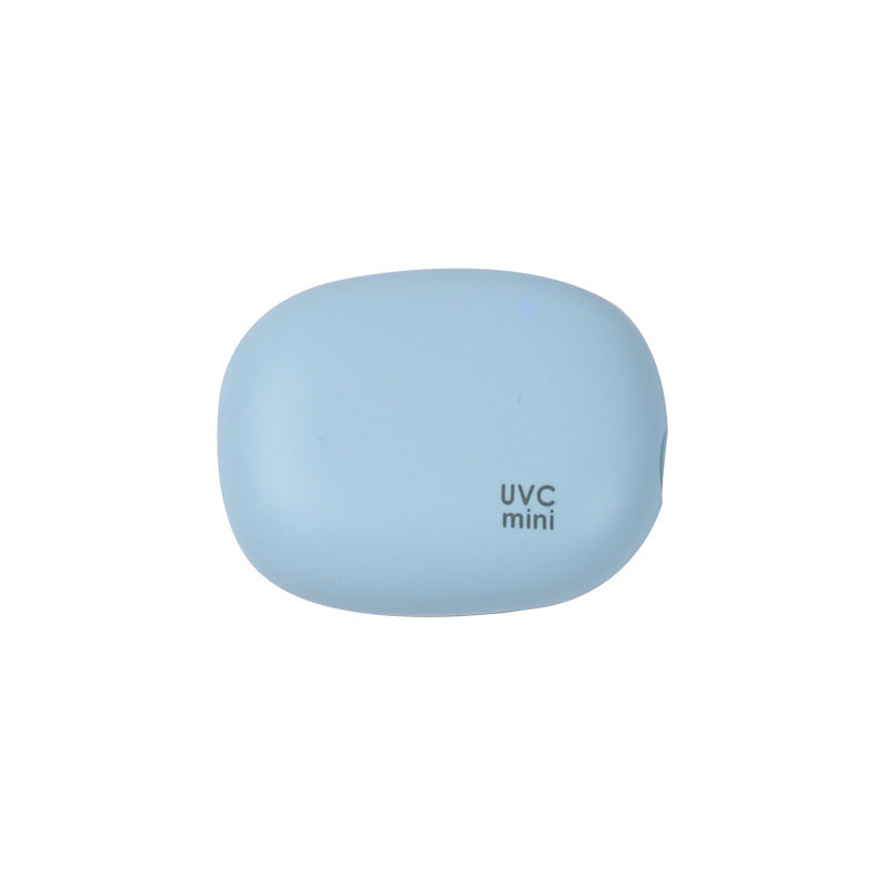 Portable UVC Toothbrush Sterilizer Case - 5-Minute Automatic Sanitizer, USB-C Rechargeable(blue)
