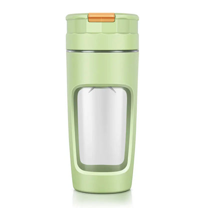 Large 600ML Portable Blender - USB-C Rechargeable Smoothie Maker with 4 Stainless Steel Blades(green)
