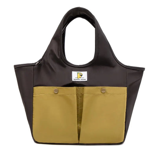 Insulated Lunch Tote Bag - Large Capacity, Multi-Pocket, Waterproof & Stain-Resistant Lining(black)