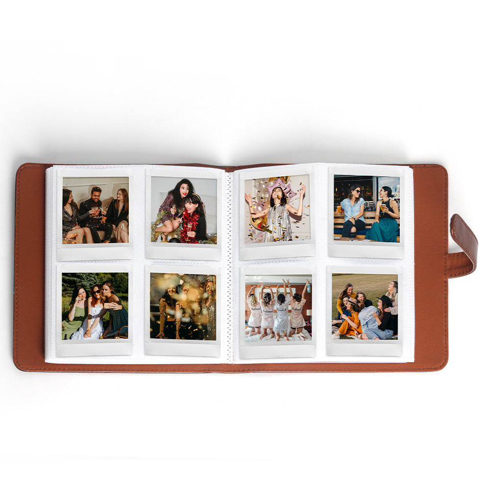 PU Leather Instant Photo Album - Holds 288 Photos, Compatible with Instax Square & Mini Films(black) - Image 3
