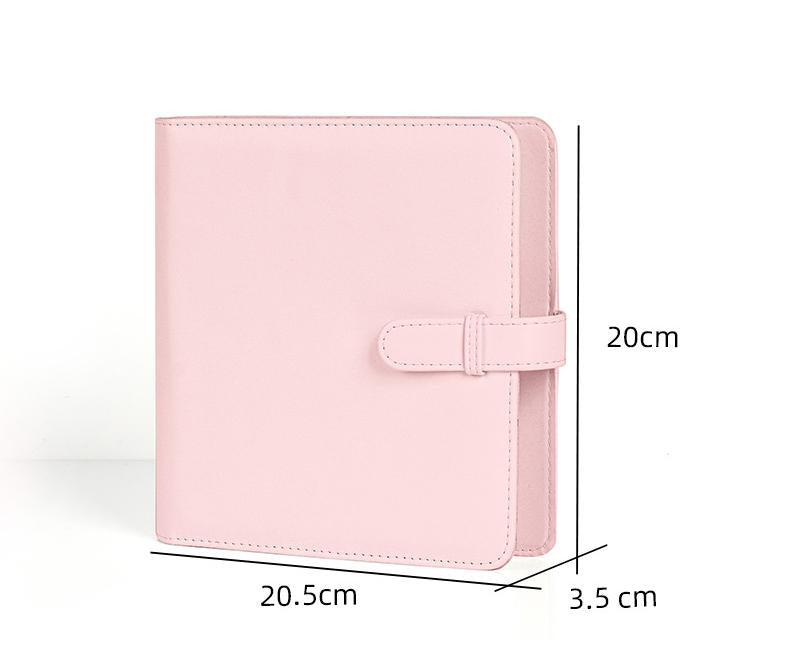 PU Leather Instant Photo Album - Holds 288 Photos, Compatible with Instax Square & Mini Films(pink) - Image 2