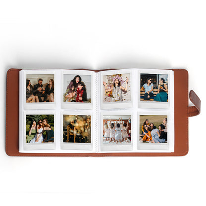 PU Leather Instant Photo Album - Holds 288 Photos, Compatible with Instax Square & Mini Films(pink) - Image 3