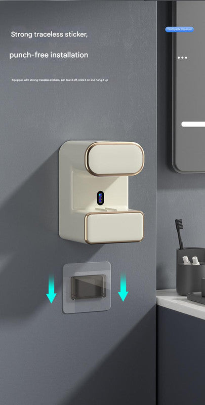 Automatic Toothpaste Dispenser with UVC Toothbrush Sterilizer & Holder - Wall Mounted, Rechargeable(green) - Image 5