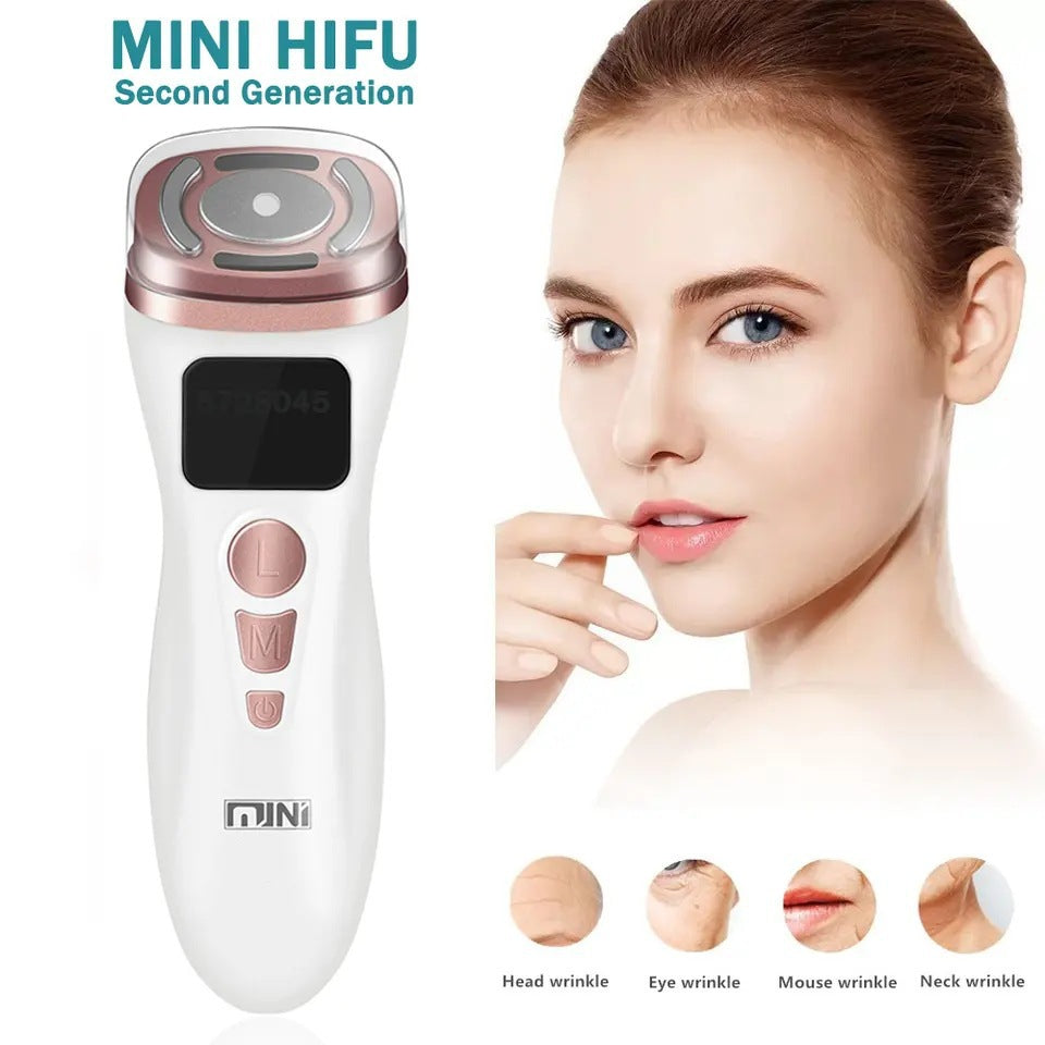 3-in-1 Facial Firming & Anti-Wrinkle Device with HIFU, RF & EMS Technology(White) - Image 2