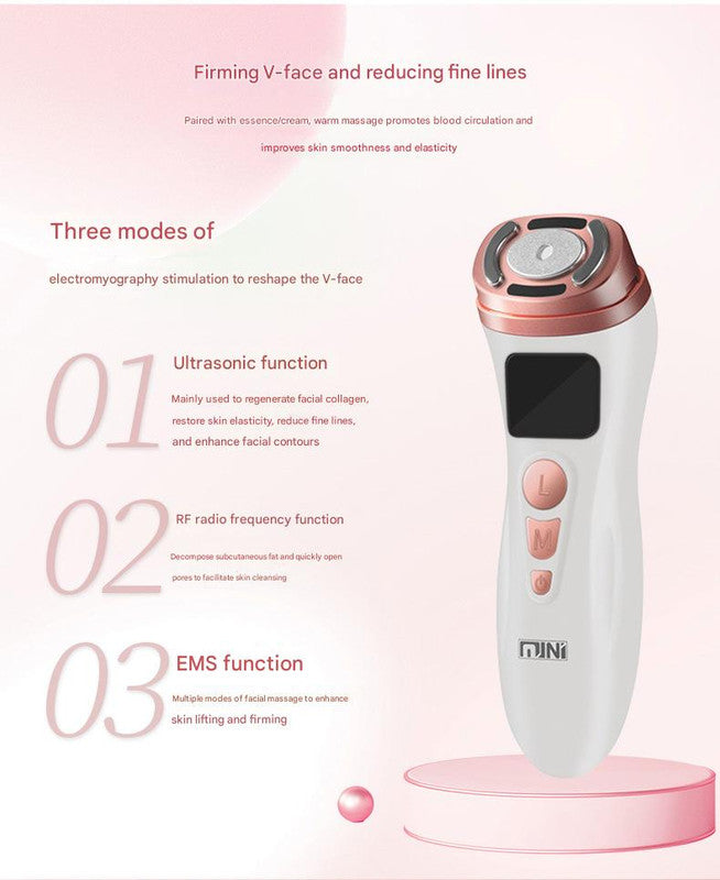 3-in-1 Facial Firming & Anti-Wrinkle Device with HIFU, RF & EMS Technology(White) - Image 5