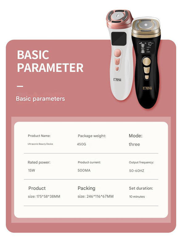 3-in-1 Facial Firming & Anti-Wrinkle Device with HIFU, RF & EMS Technology(White) - Image 7