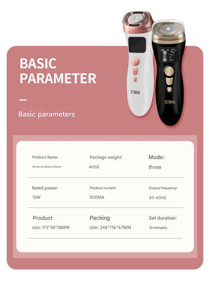 3-in-1 Facial Firming & Anti-Wrinkle Device with HIFU, RF & EMS Technology(black) - Image 7