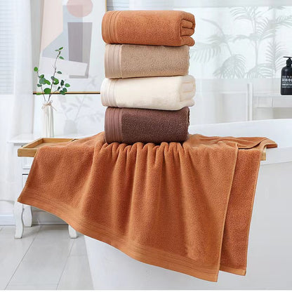 Luxury Combed Cotton Towel Collection - Highly Absorbent, Soft & Durable for Bath, Hand, and Face(Beige) - Image 3