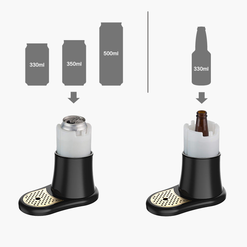 Ultrasonic Beer Foam Creator & Dispenser - Portable Tap for Canned & Bottled Beer with Cooling System(black) - Image 3