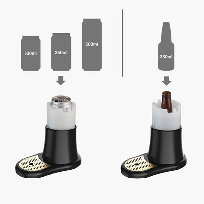 Ultrasonic Beer Foam Creator & Dispenser - Portable Tap for Canned & Bottled Beer with Cooling System(black) - Image 3