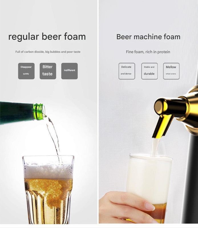 Ultrasonic Beer Foam Creator & Dispenser - Portable Tap for Canned & Bottled Beer with Cooling System(black) - Image 5
