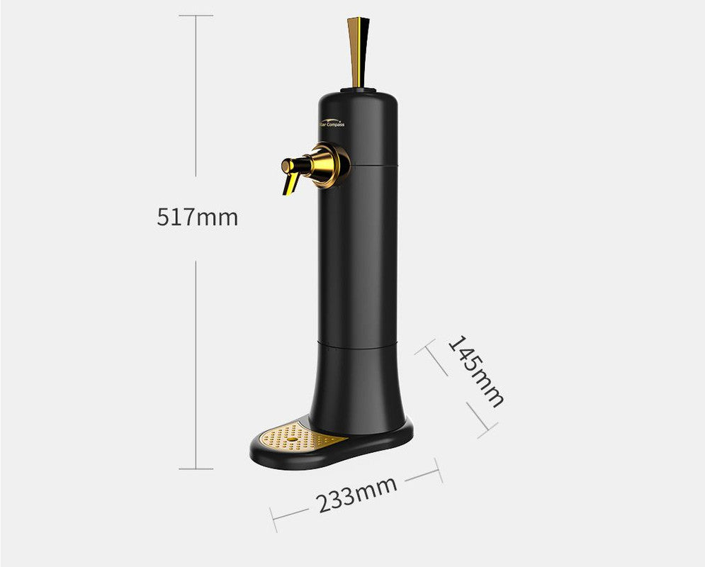 Ultrasonic Beer Foam Creator & Dispenser - Portable Tap for Canned & Bottled Beer with Cooling System(black) - Image 8