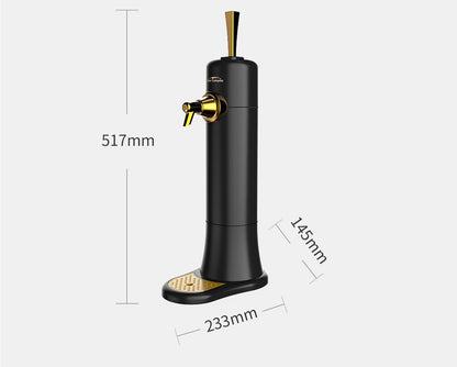 Ultrasonic Beer Foam Creator & Dispenser - Portable Tap for Canned & Bottled Beer with Cooling System(black) - Image 8