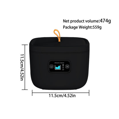 Professional Ultrasonic Cleaner with UV Light - 45000Hz for Dentures, Retainers, Jewelry & More(black) - Image 6