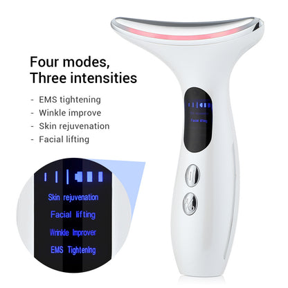 Multi-Function Neck & Face Beauty Device - 4-in-1 LED Light Therapy, EMS Lifting & Anti-Wrinkle Massager(Gradient) - Image 2