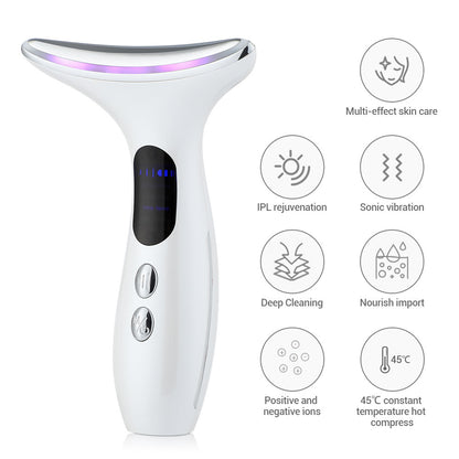 Multi-Function Neck & Face Beauty Device - 4-in-1 LED Light Therapy, EMS Lifting & Anti-Wrinkle Massager(Gradient) - Image 5