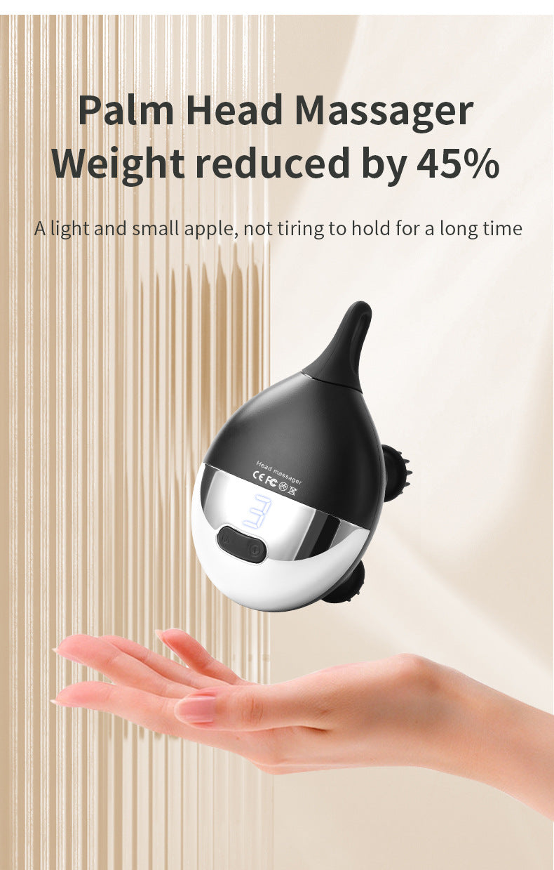 Intelligent 3D Electric Head & Scalp Massager - 7 Massage Techniques, IPX7 Waterproof, Rechargeable(black) - Image 6