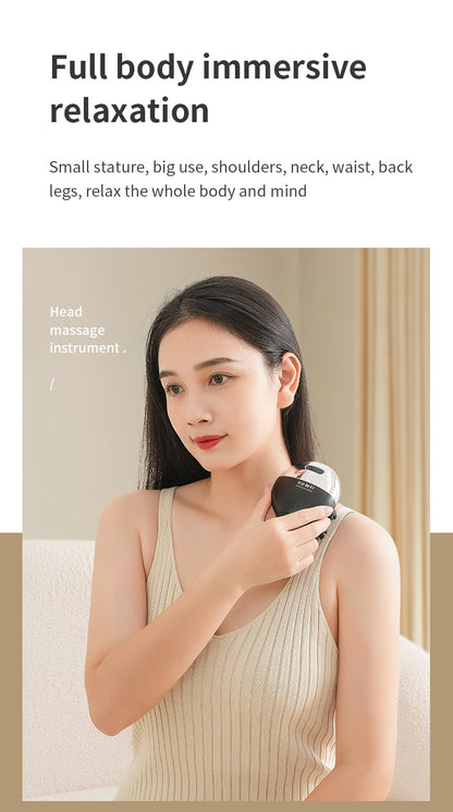 Intelligent 3D Electric Head & Scalp Massager - 7 Massage Techniques, IPX7 Waterproof, Rechargeable(black) - Image 9