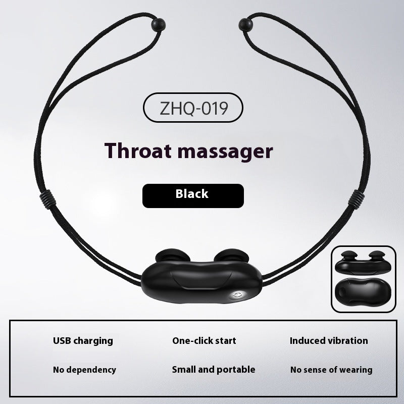 Smart Anti-Snoring Throat Massager - AI-Powered Vibration Sleep Aid, USB-C Rechargeable & Portable(black) - Image 5