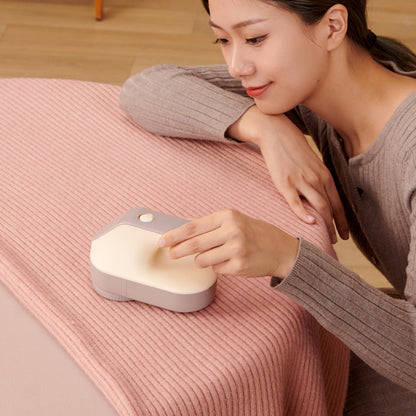 Rechargeable Electric Fabric Shaver - Powerful Lint Remover with Dual-Ring Blades & Ergonomic Design(champagne) - Image 3