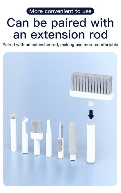 Two Multi-functional Keyboard Cleaning Kit & Ergonomic Wrist Rest with Integrated Storage(White) - Image 7