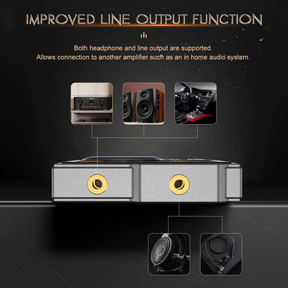 Portable Hi-Res Digital Audio Player - DSD, Dual DAC, Bluetooth 5.0, Expandable Storage(BLACK 16GB + 16GB) - Image 6