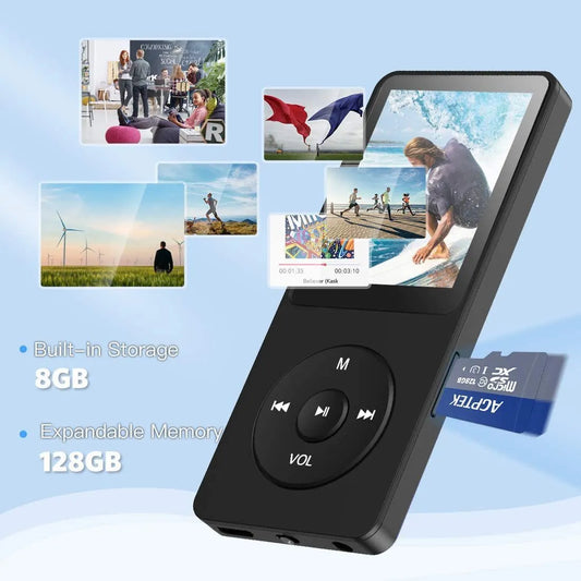 Portable Digital Music Player - Bluetooth 5.4, Hi-Fi Lossless Sound, 8GB Built-in & Expandable Storage(black 32GB) - Image 5