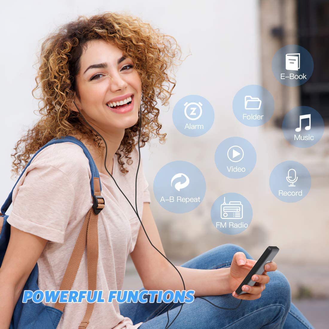 Portable Digital Music Player - Bluetooth 5.4, Hi-Fi Lossless Sound, 8GB Built-in & Expandable Storage(black 32GB) - Image 6