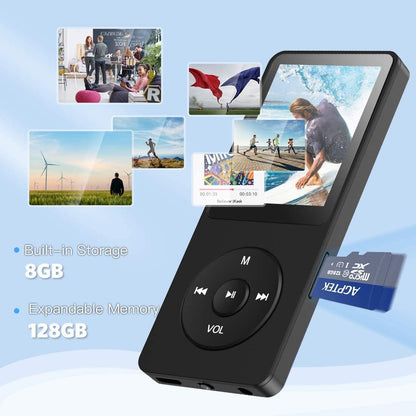 Portable Digital Music Player - Bluetooth 5.4, Hi-Fi Lossless Sound, 8GB Built-in & Expandable Storage(black 64GB) - Image 5