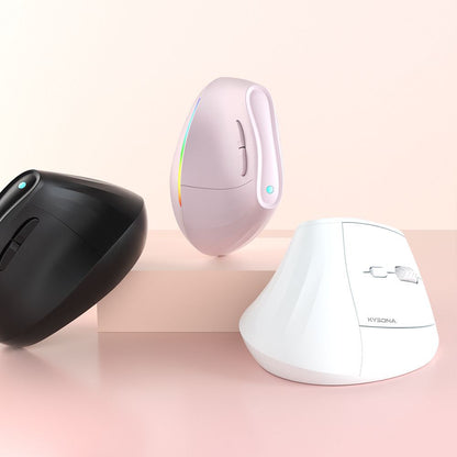 Ergonomic Vertical Mouse - Multi-Device Bluetooth5.0 & 2.4G Wireless, Adjustable DPI, Silent Click(white) - Image 8